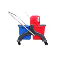 Відро для швабр Planet Household візок для прибирання на 2 відра з віджимом 25+25 л (10249) - 2