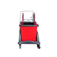 Відро для швабр Planet Household візок для прибирання на 2 відра з віджимом 25+25 л (10249) - 3