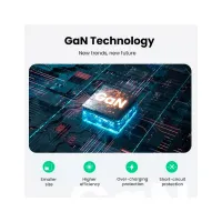 Зарядний пристрій Ugreen 3xUSB 65W GaN (2хUSB-C+USB-A) CD244 Grey (10335) - 5