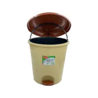 Контейнер для мусора Planet Household №3 с педалью бежевый 12 л (10339) - Изображение 3