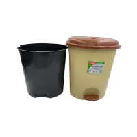 Контейнер для мусора Planet Household №3 с педалью бежевый 12 л (10339) - Изображение 4