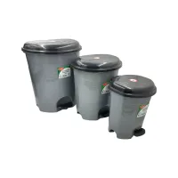 Контейнер для мусора Planet Household №3 с педалью бежевый 12 л (10339) - Изображение 6