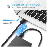 Дата кабель USB 3.0 AM/AM 1.0m US128 black Ugreen (10370) - 4