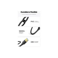 Дата кабель USB 3.0 AM/AM 2.0m US128 black Ugreen (10371) - Зображення 6