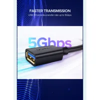 Дата кабель USB 3.0 AM/AF 2.0m US129 Black Ugreen (10373) - 8