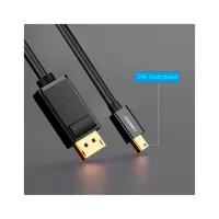 Кабель мультимедійний miniDisplayPort M to DisplayPort M 1.5m MD105 black Ugreen (10477) - 7