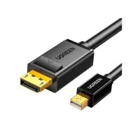 Кабель мультимедійний miniDisplayPort M to DisplayPort M 1.5m MD105 black Ugreen (10477) - 1