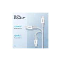 Дата кабель USB-C to Lightning 1.0m 3A US171 white Ugreen (10493) - Изображение 6