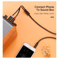 Кабель мультимедійний 3.5mm M to 2xRCA M 2.0m AV102 black Ugreen (10510) - Зображення 7