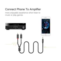 Кабель мультимедійний 3.5mm M to 2xRCA M 2.0m AV102 black Ugreen (10510) - Зображення 8