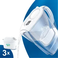 Фільтр-глечик Brita Marella XL Memo MXPro 3.5л (2л води) з фільтр-картриджем 3шт, білий (1052782) - Зображення 3