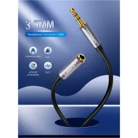 Кабель мультимедійний 3.5mm M to 3.5mm F 1.5m AV118 gray Ugreen (10593) - 3