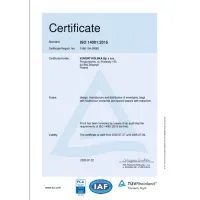 Подарунковий пакет Куверт Ecobag, 24х10х36 см коричневий (10632030000) - Зображення 3