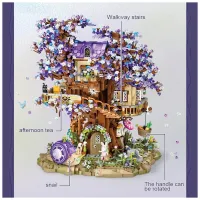 Конструктор LOZ mini Будиночок ельфа на дереві без фігурок (1065) - 3