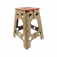 Стілець складаний Planet 45 см коричневий-бежевий (10716) - Image 1