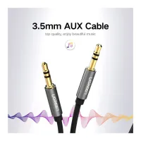 Кабель мультимедійний 3.5mm M to 3.5mm M 3.0m AV119 black Ugreen (10736) - 4