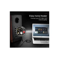 Кабель мультимедійний 3.5mm M to 2xRCA M 1.0m AV116 black Ugreen (10749) - Зображення 7