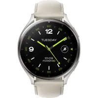 Смарт-годинник Xiaomi Watch 2 Titan BHR9306GL Gray Case White Leather Strap (1093970) - 2