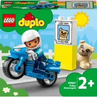 Конструктор LEGO DUPLO Town Поліцейський мотоцикл 5 деталей (10967) - 1