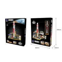 Конструктор Pantasy Joyside Series LANDSPACE - Лабораторія космічної ракети мрії без фігурок (11023) - 4