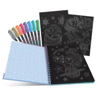 Набір для творчості Nebulous Stars Розмальовка Айседора чорні аркуші (11136) - 5