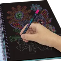 Набір для творчості Nebulous Stars Розмальовка Айседора чорні аркуші (11136) - 6