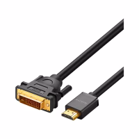 Кабель мультимедійний HDMI M to DVI M 1.5m HD106 black Ugreen (11150) - Image 1