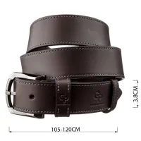 Ремінь Grande Pelle Джинсовий Коричневий (11158) - Зображення 3