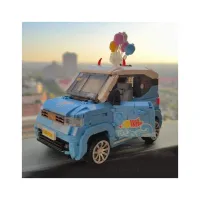 Конструктор LOZ mini Автомобіль MINI блакитний (1131) - 3