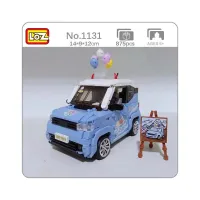 Конструктор LOZ mini Автомобіль MINI блакитний (1131) - 9