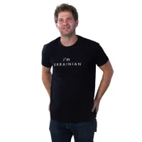 Футболка Sol's Imperial 190 I'am Ukrainian чорний L (11500309/138L) - Изображение 2