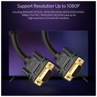 Кабель мультимедійний VGA M to VGA M 3.0m VG101 black Ugreen (11631) - 8