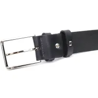 Ремінь Grande Pelle Брючний з натуральної шкіри Чорний (11676) - Изображение 2