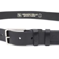 Ремінь Grande Pelle Брючний з натуральної шкіри Чорний (11676) - Изображение 5