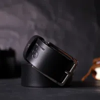 Ремінь Grande Pelle Брючний з натуральної шкіри Чорний (11676) - Изображение 10