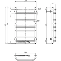 Сушарка для рушників Navin Блюз 480x800 (12-006130-4880) - Зображення 5