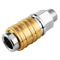 Конектор для шланга Neo Tools муфта швидкознімна пневматична, 1/4", 16бар, нержавіюча сталь, латунь (12-635) - Зображення 3