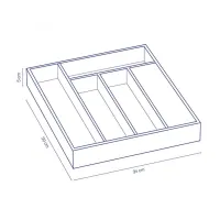 Органайзер для столових приборів Kela Kalma 30 х 34 х 5 см (12011) - Изображение 3