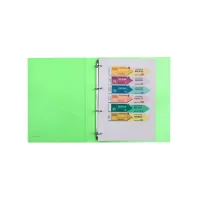 Папка на кільцях Axent А4 з 4-ма кільцями 700 мкм 35 мм Прозора зелена (1208-26-A) - Зображення 2