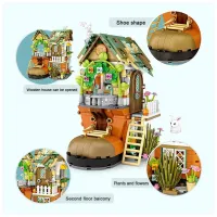 Конструктор LOZ mini Хижина гномів без фігурок (1226) - 3