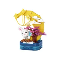 Конструктор LOZ mini Горщик із пензликом для місячного кролика (1230) - 1