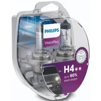 Автолампа Philips H4 VisionPlus, 2шт (12342VPS2) - 3