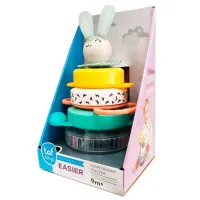 Розвиваюча іграшка Taf Toys пірамідка Кролик колекція Полярне сяйво (12445) - 3