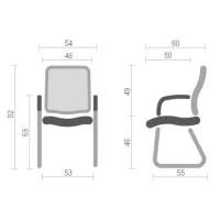 Офісне крісло Аклас Міраж FX CH CF Чорне (12743) - 6