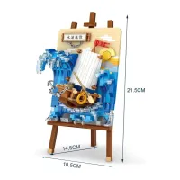 Конструктор LOZ mini Block painting без фігурок (1280) - 3