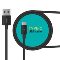 Дата кабель USB 2.0 AM to USB-C 2.0m black Piko (1283126493850) - 1