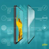 Скло захисне Piko Full Glue Xiaomi Redmi Note 9 Pro black (1283126501883) - 3