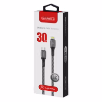 Дата кабель USB-C to Lightning 1.2m CBGPD30WTL1 30W grey Intaleo (1283126518089) - Image 2