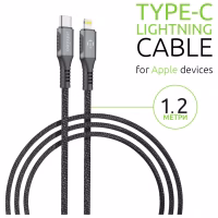 Дата кабель USB-C to Lightning 1.2m CBGPD30WTL1 30W grey Intaleo (1283126518089) - Image 4