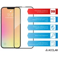 Скло захисне ACCLAB Full Glue ESD Apple Iphone 13/13 Pro Black (1283126542527) - Зображення 3